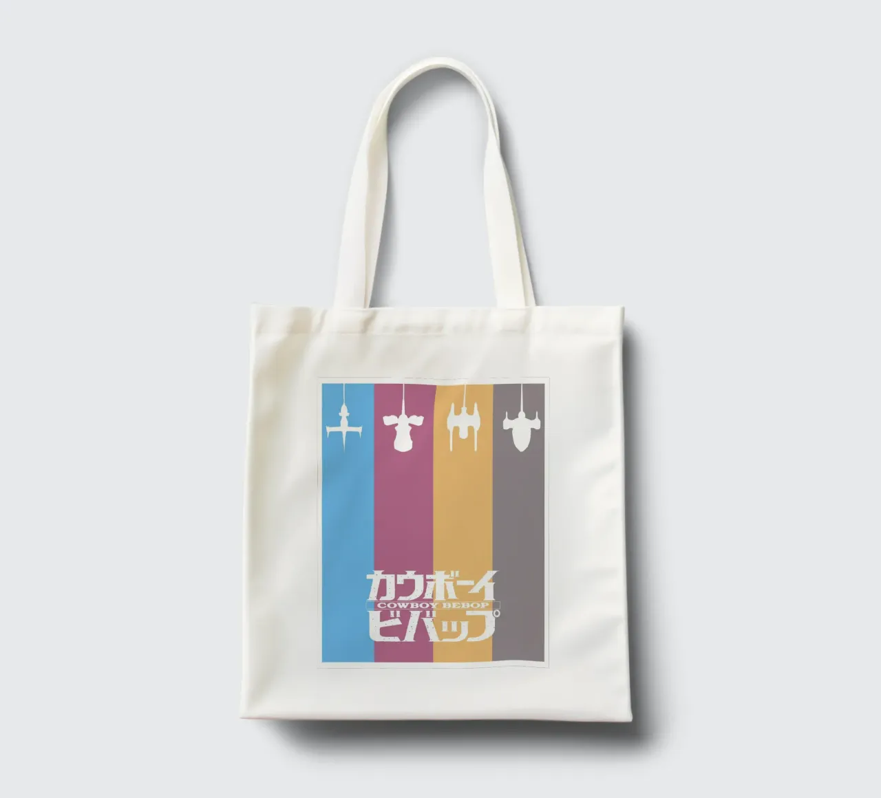 Spike Spiegel borsa in juta da Neonartstudio
