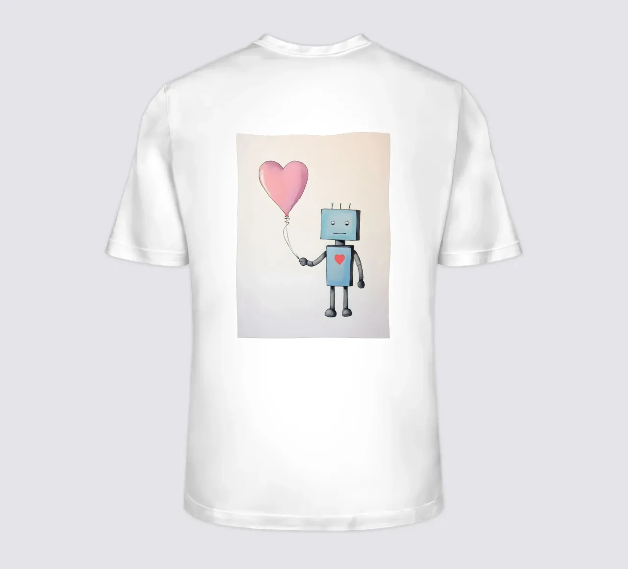 Robot con palloncino a forma di cuore t-shirt da KidzStudio