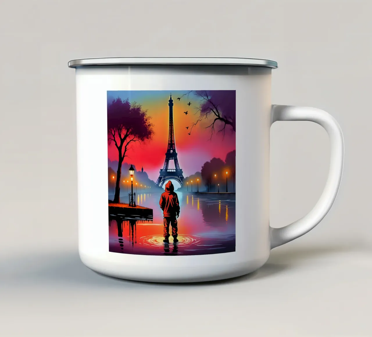 Parigi misteriosa tazza in smalto da Art Digital Visuel