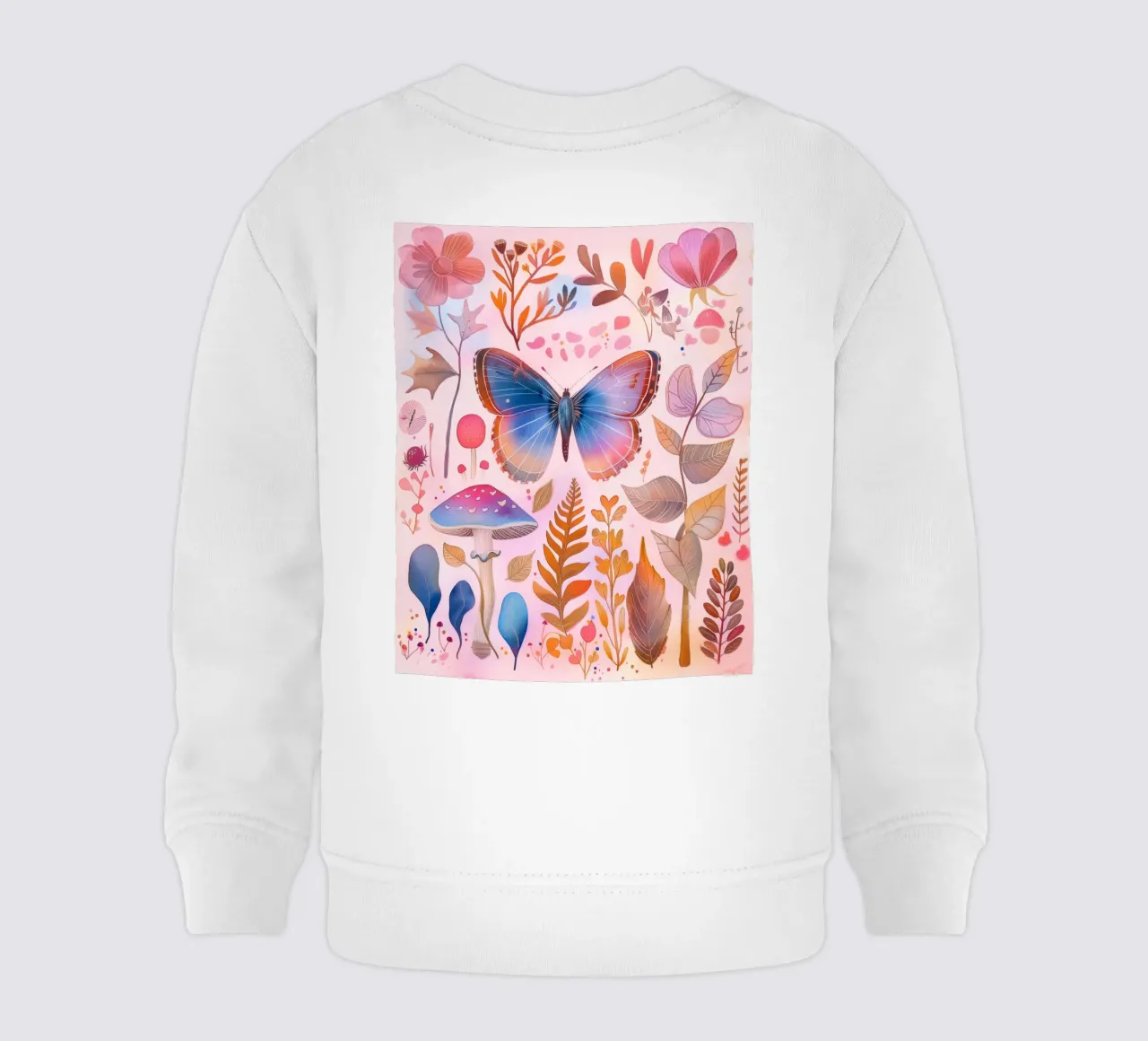 Boho Bohemian Vintage Botanico Farfalla Fungo in Natura felpa neonato da Gentle Echoes Art