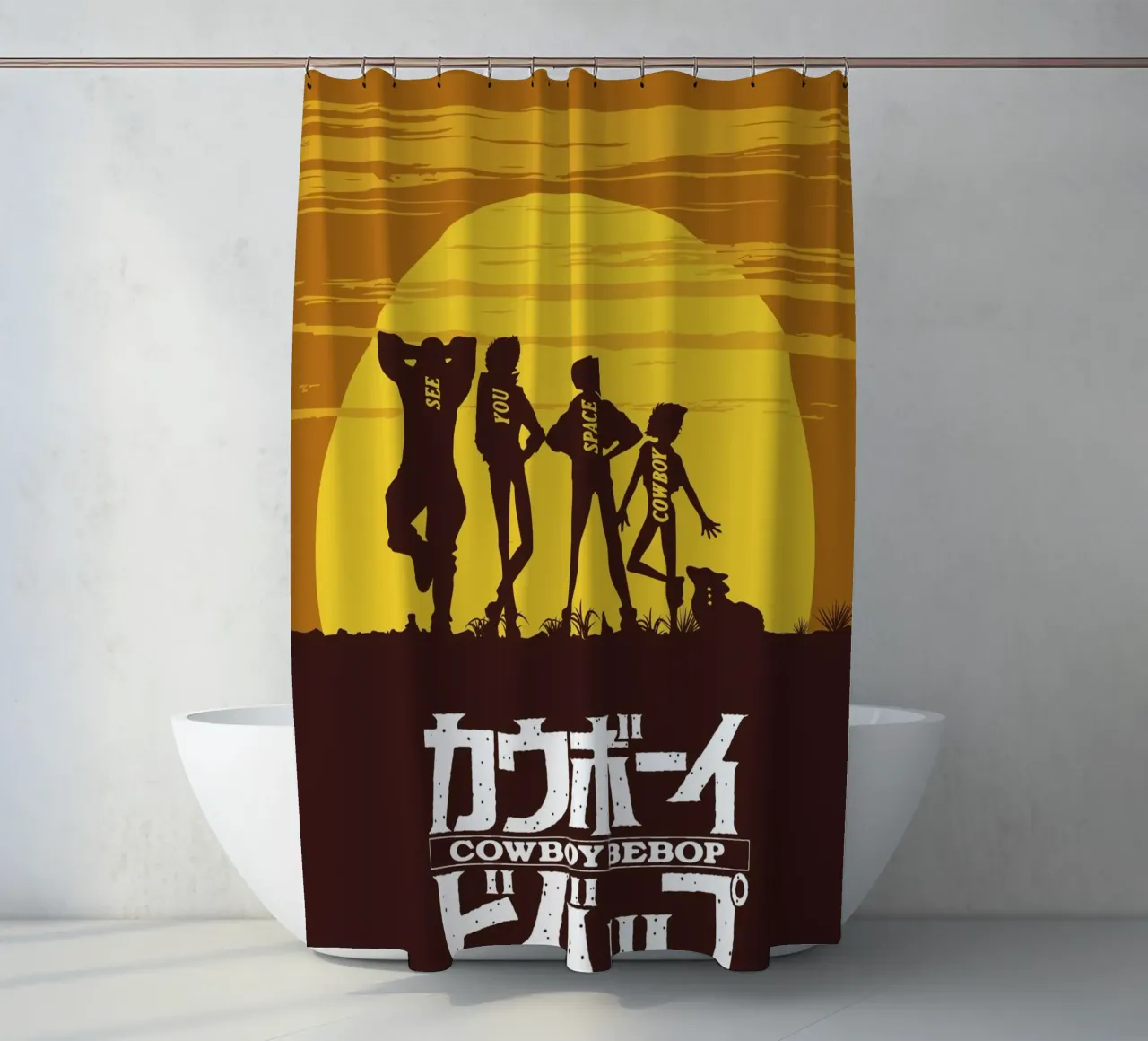 Spike Spiegel 6 tenda da doccia da Neonartstudio