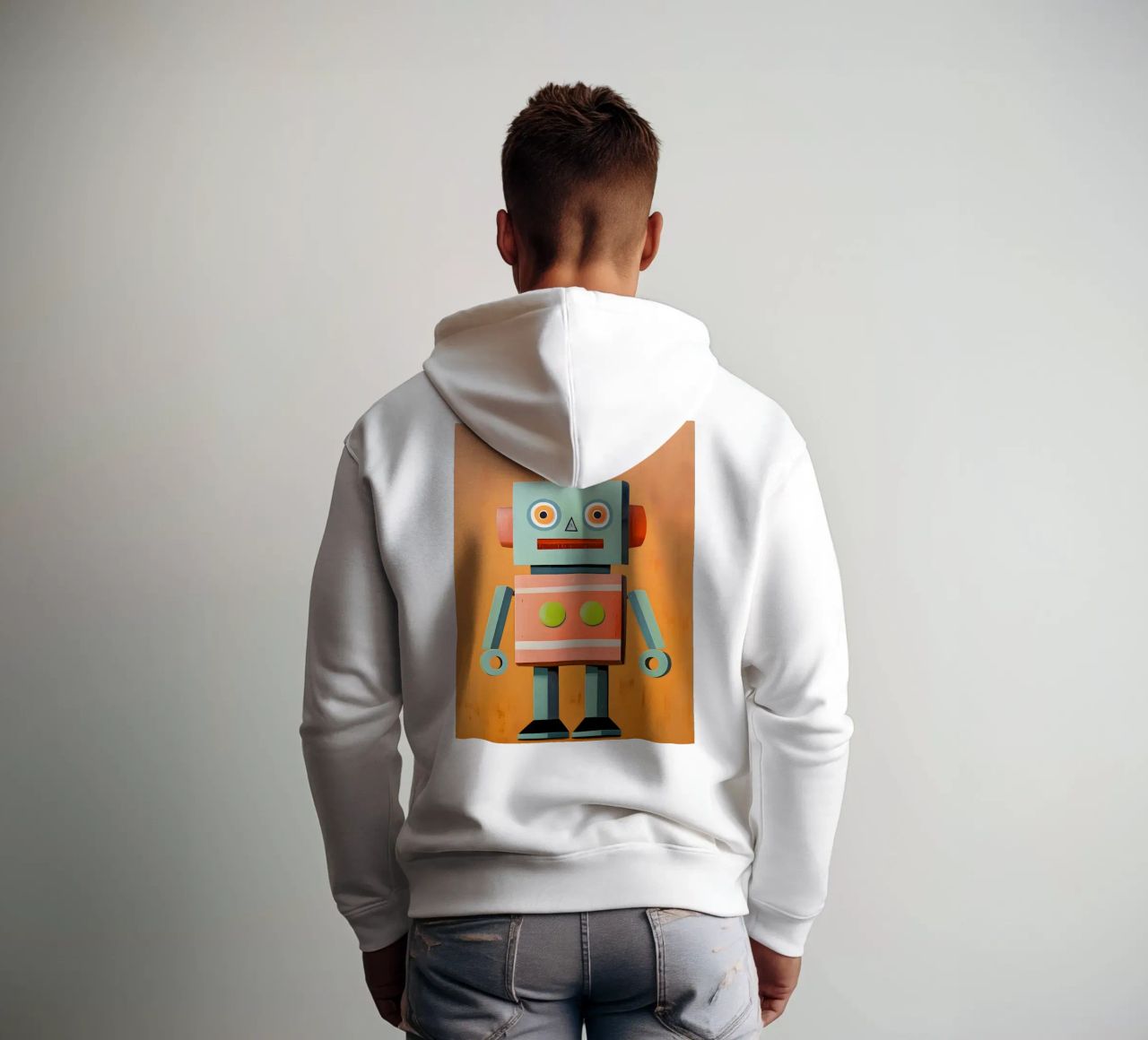 Robot retrò felpa con cappuccio da KidzStudio