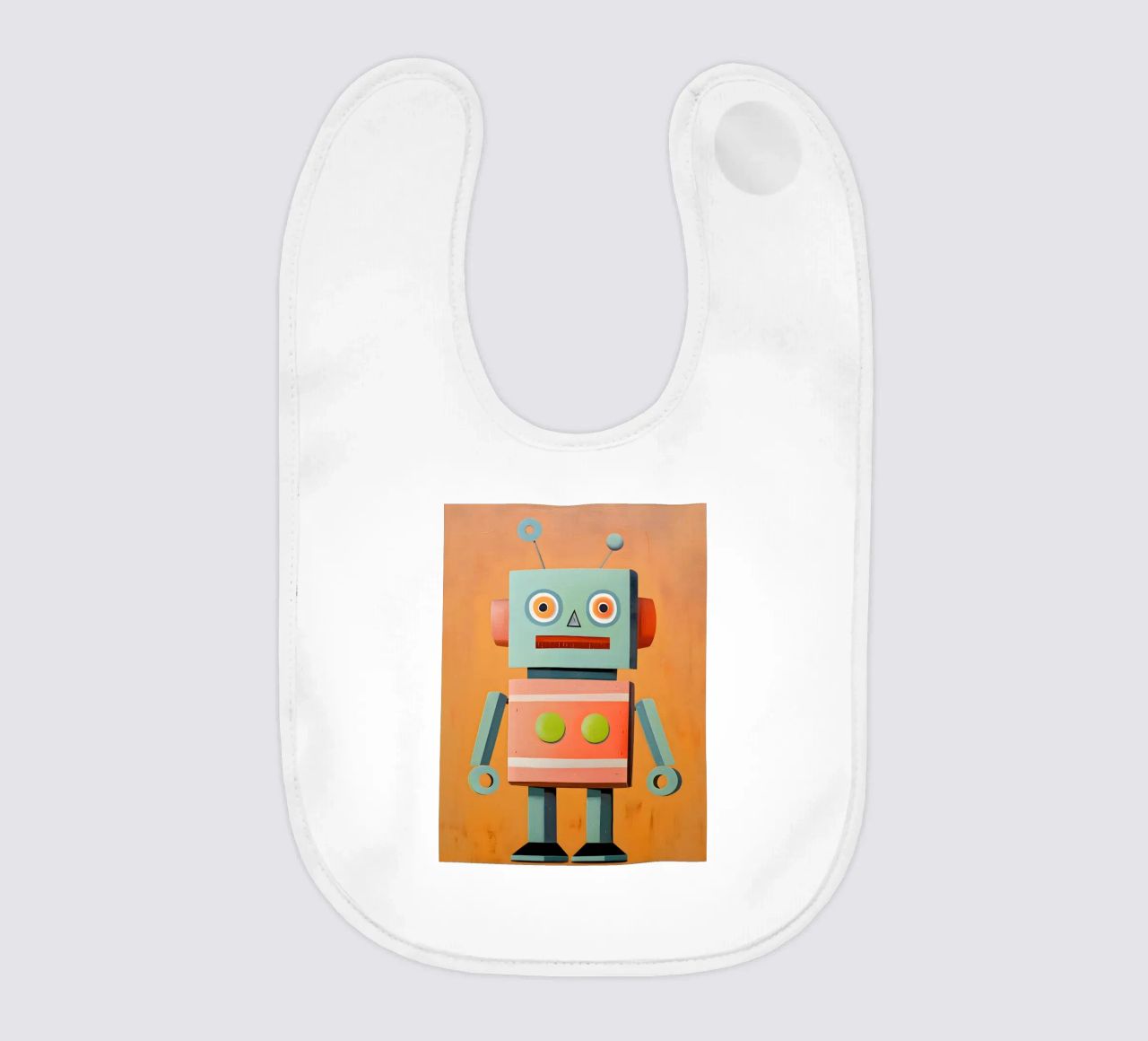 Robot retrò bavaglino da KidzStudio
