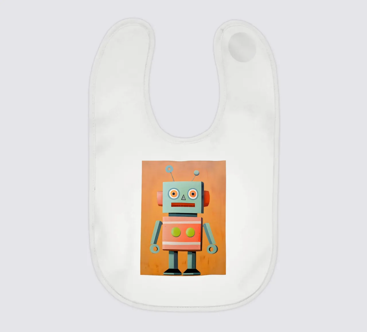 Robot retrò bavaglino da KidzStudio