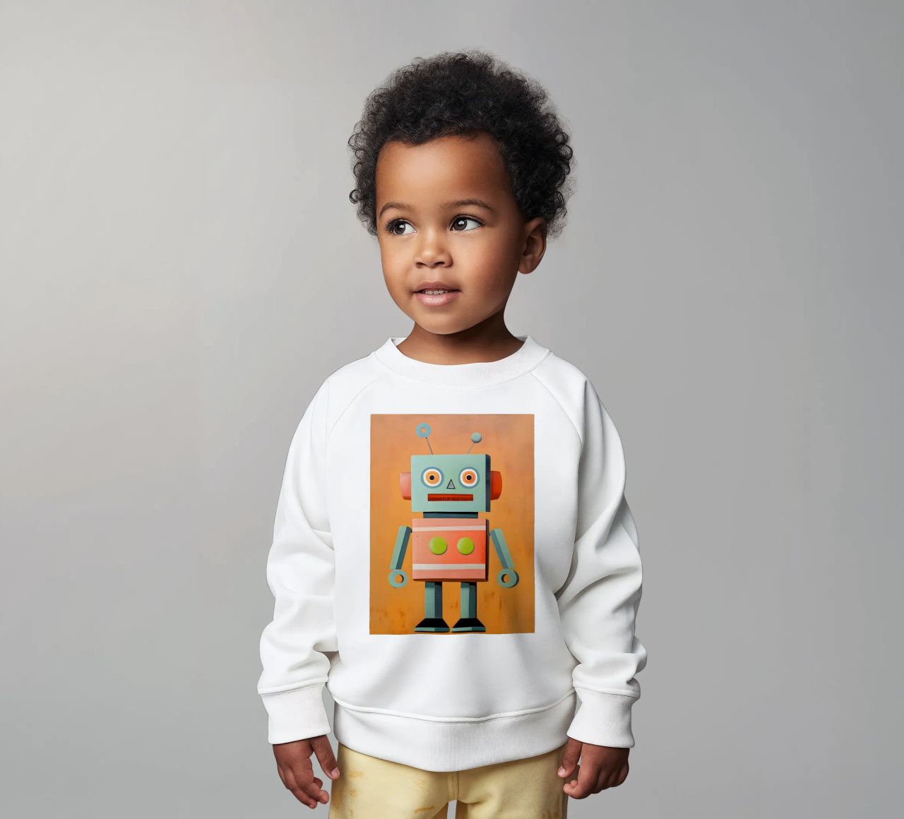 Robot retrò felpa neonato da KidzStudio
