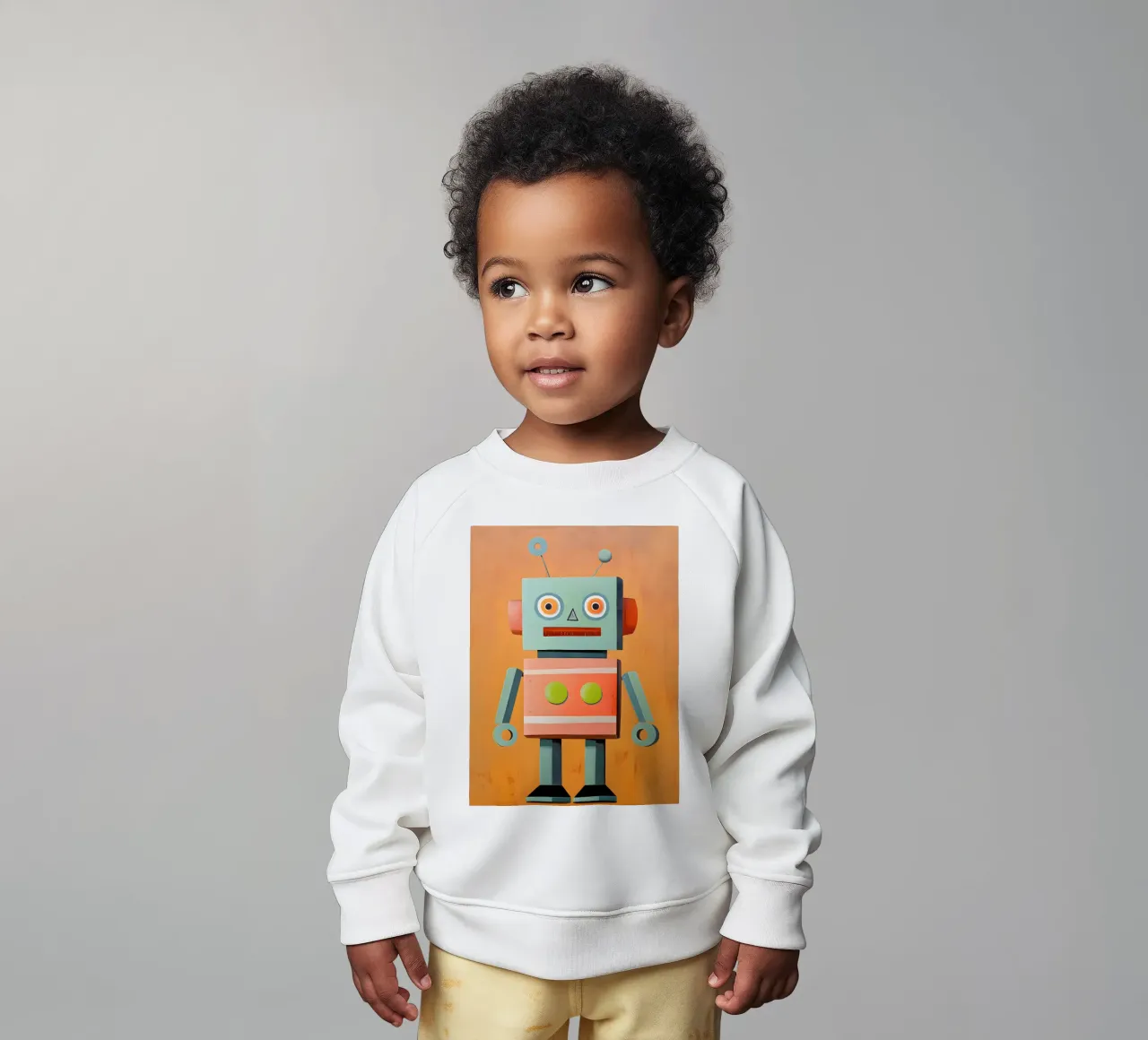 Robot retrò felpa neonato da KidzStudio