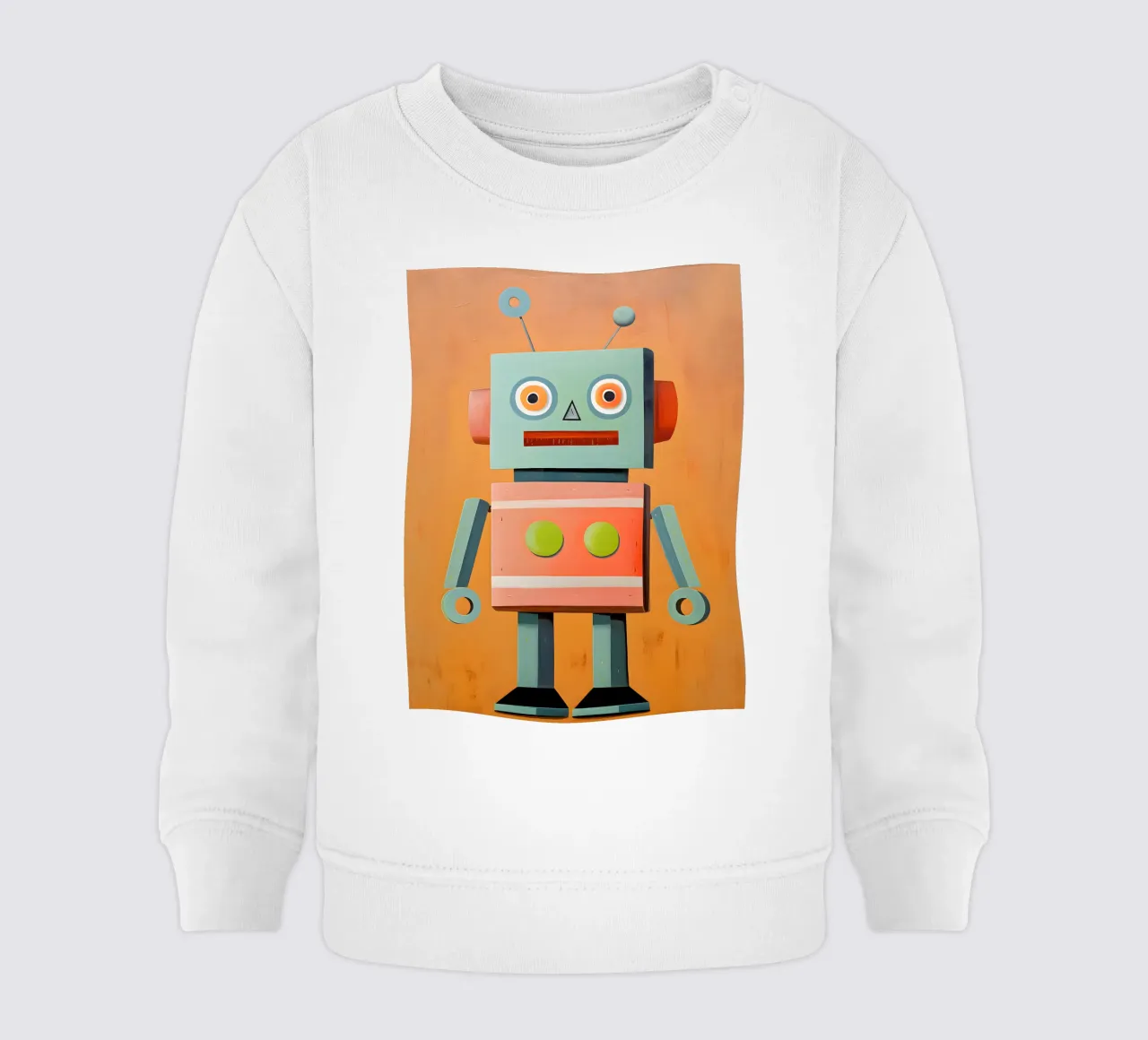 Robot retrò felpa neonato da KidzStudio