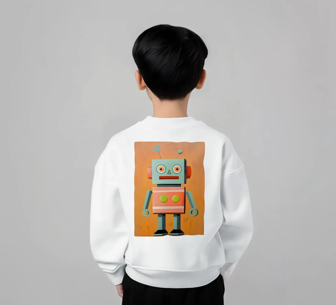 Retro Robot kids sweatshirt by KidzStudio