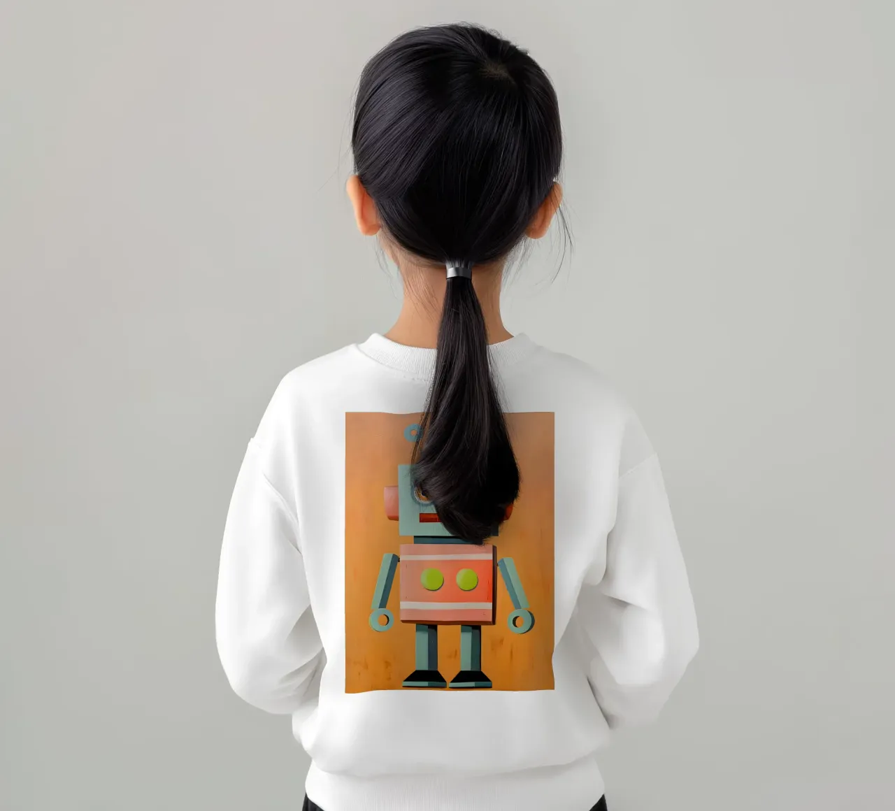 Retro Robot kids sweatshirt by KidzStudio
