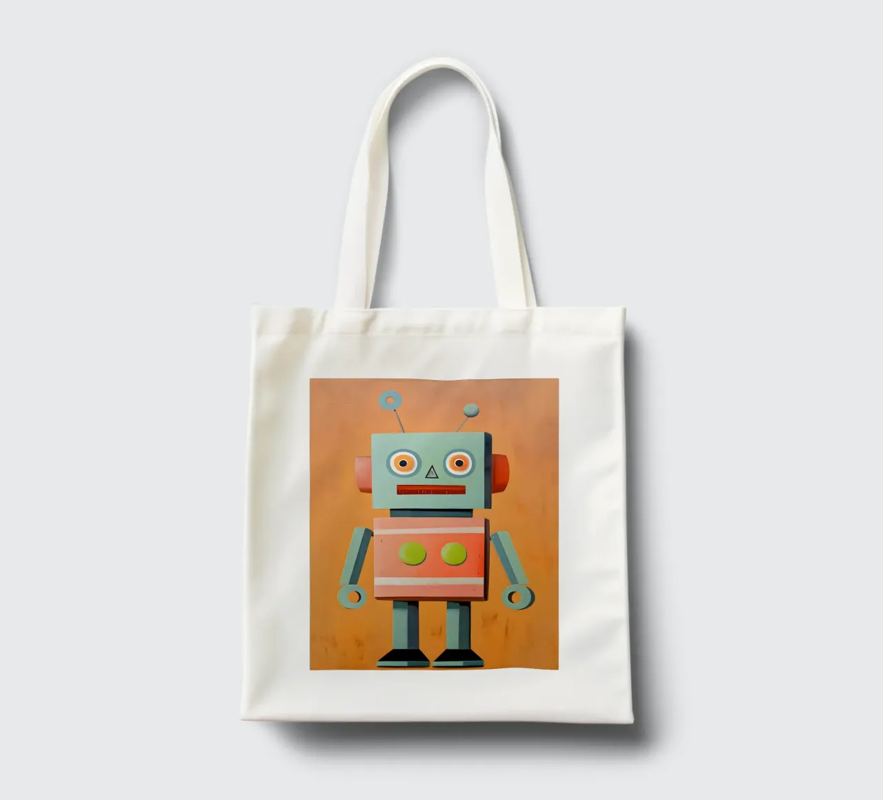 Retro Robot tote bag de KidzStudio