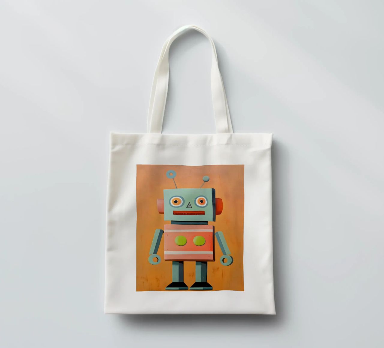 Robot retrò borsa in juta da KidzStudio
