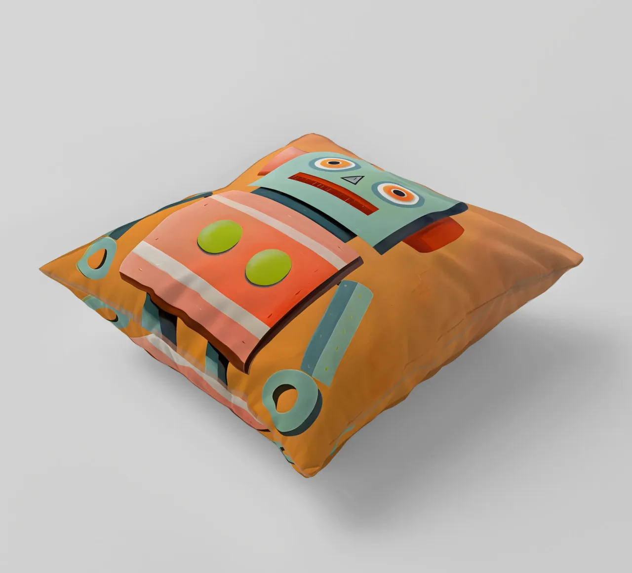 Retro-Roboter Kissen von KidzStudio