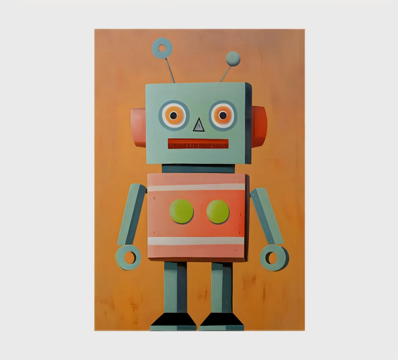 Robot rétro carnet de notes de KidzStudio