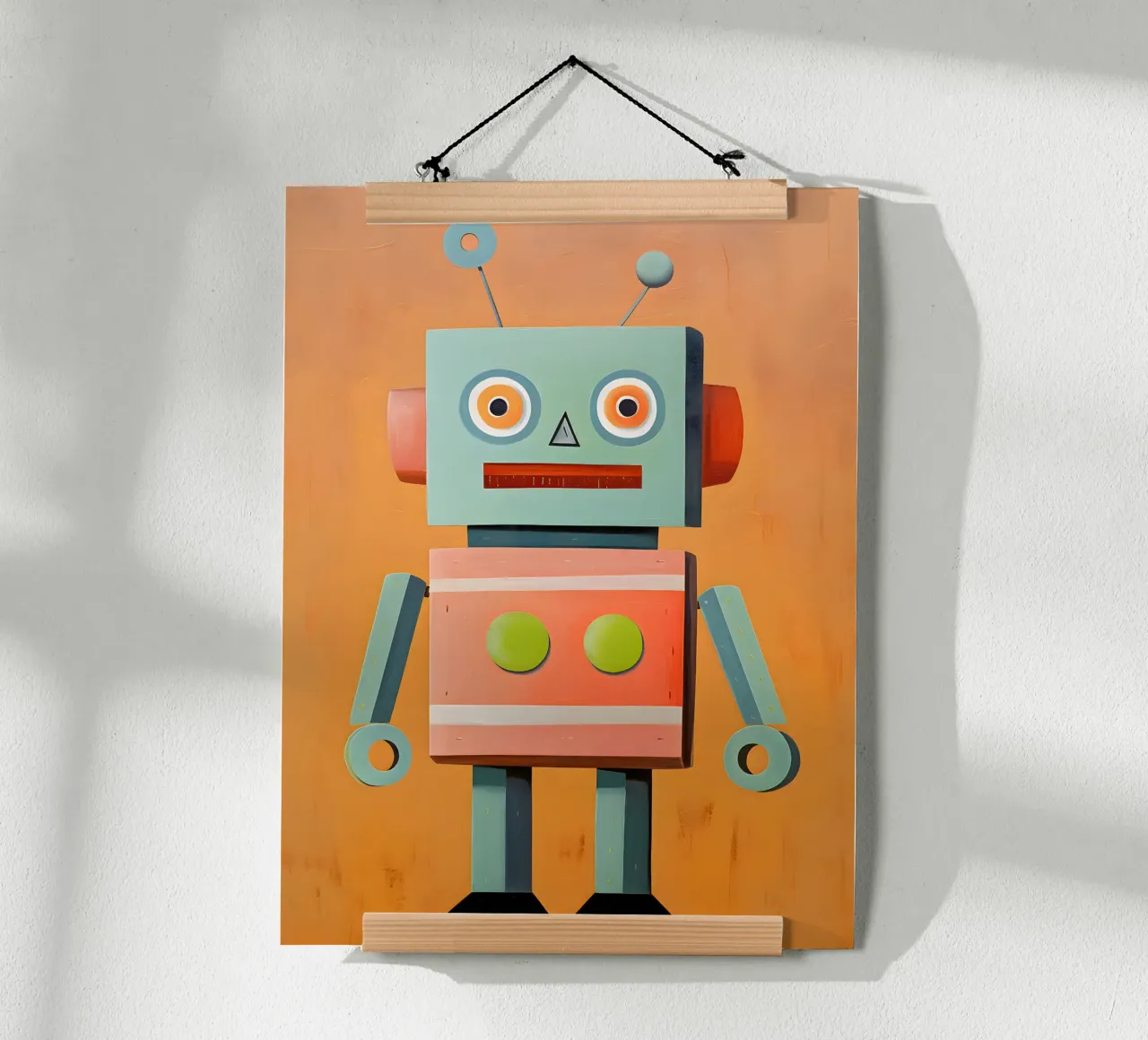Robot retrò carta hahnemühle da KidzStudio