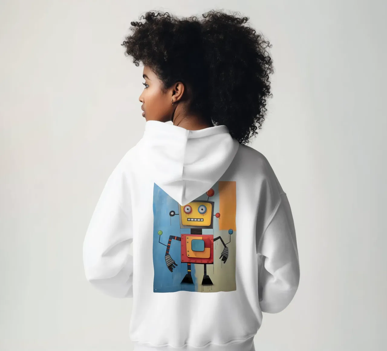 Robot coloré 3 sweat à capuche de KidzStudio