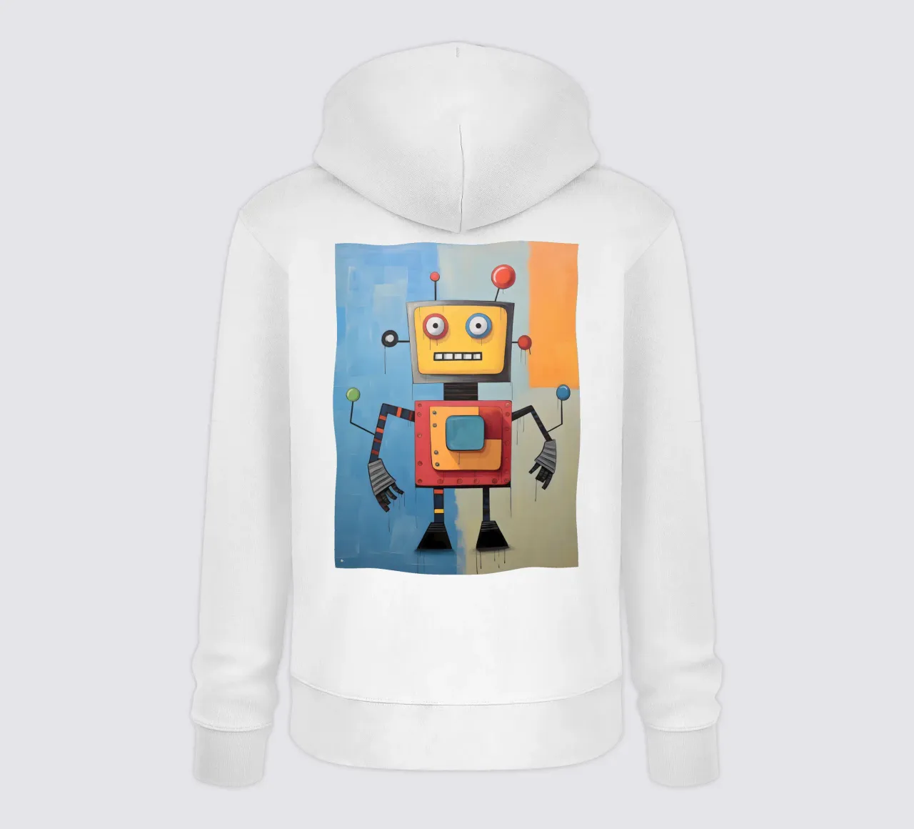Robot colorato 3 felpa con cappuccio da KidzStudio