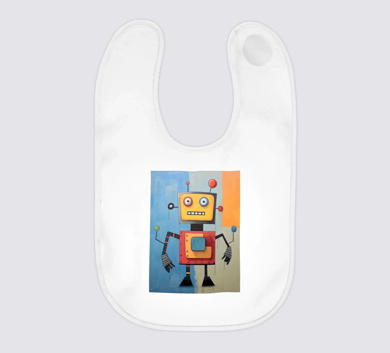 Robot colorato 3 bavaglino da KidzStudio