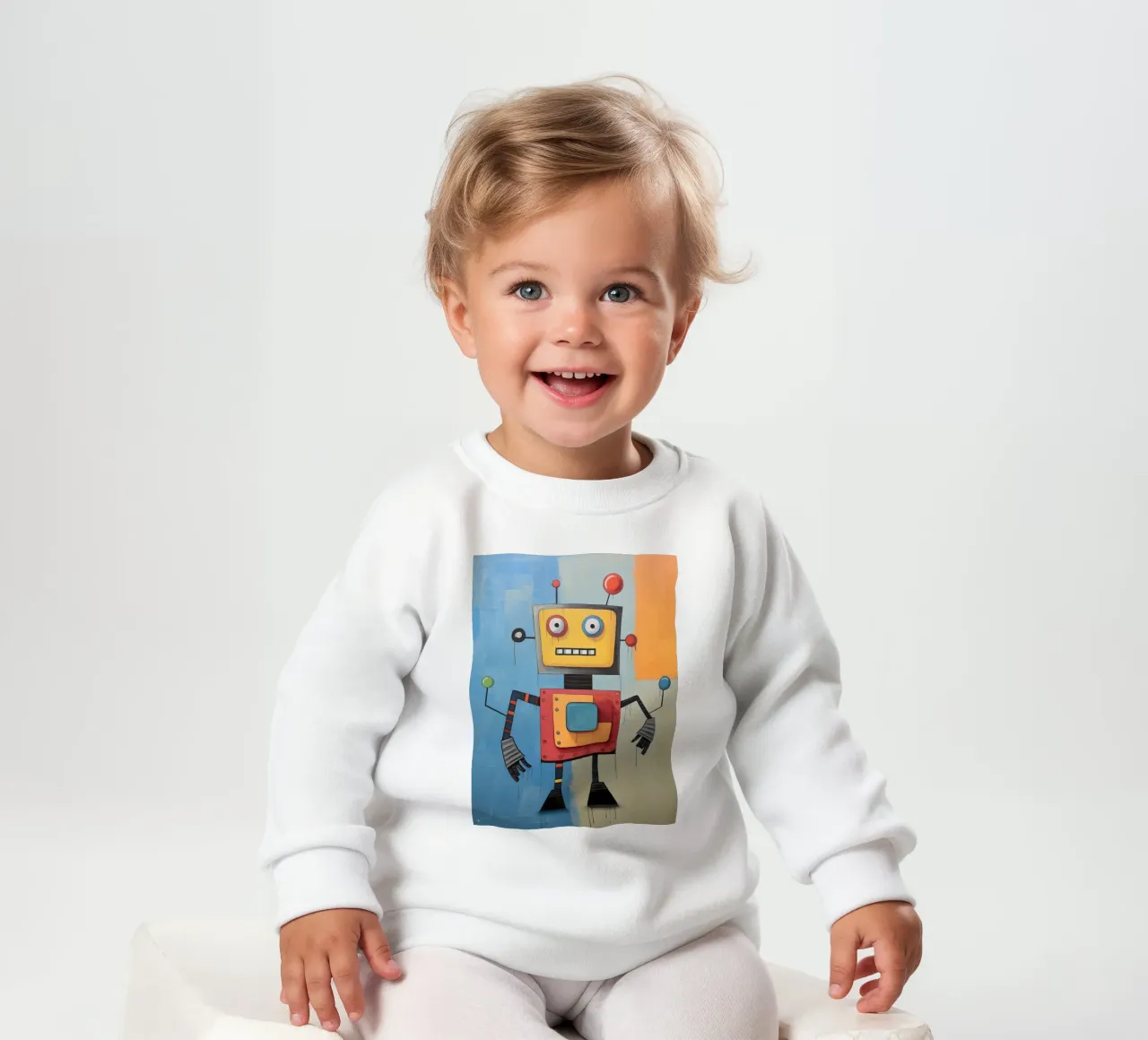 Robot coloré 3 sweat pour bébé de KidzStudio