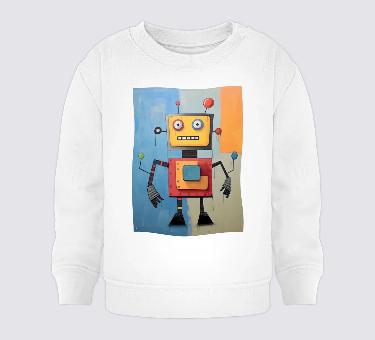 Robot colorato 3 felpa neonato da KidzStudio