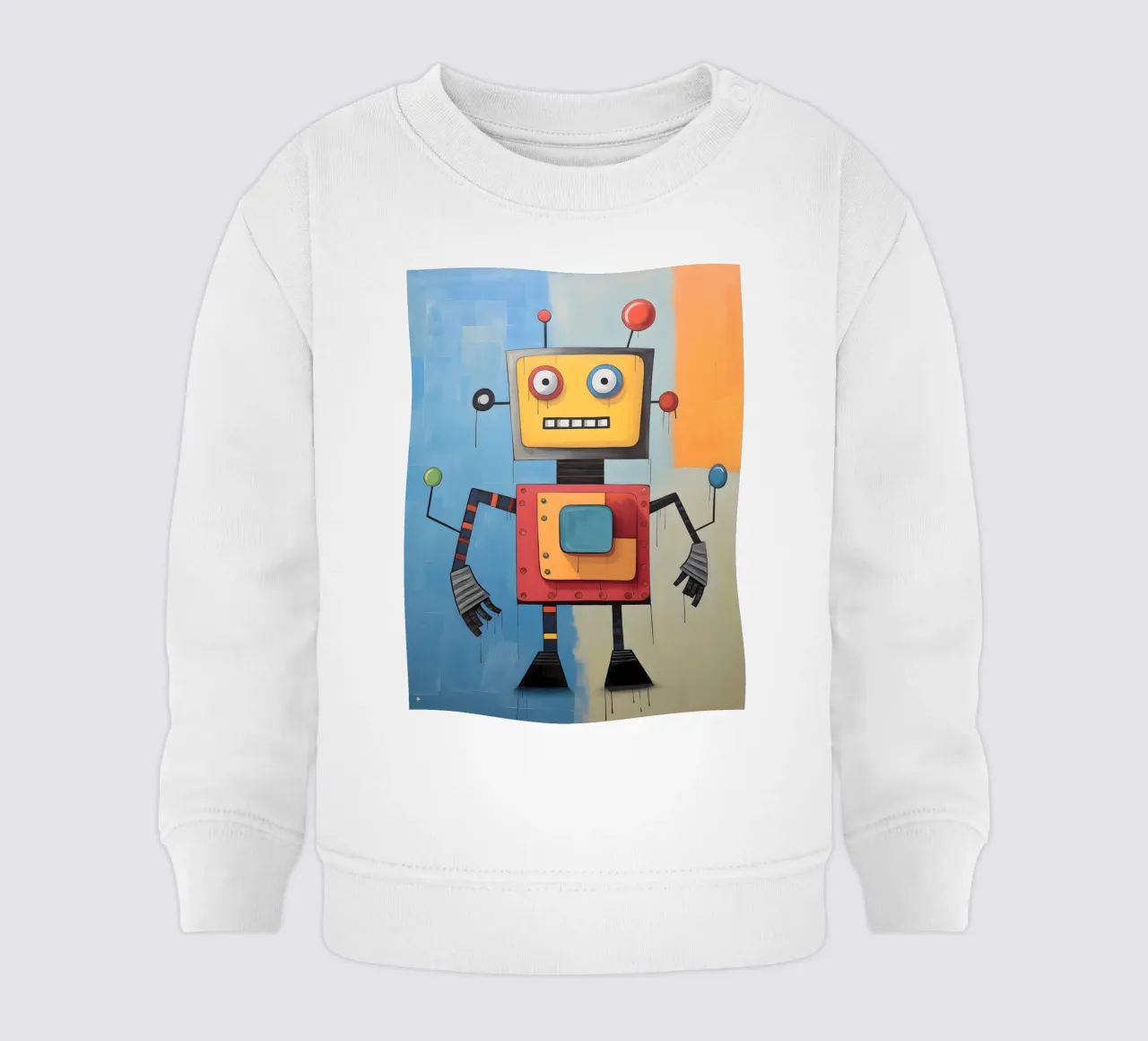 Robot colorato 3 felpa neonato da KidzStudio