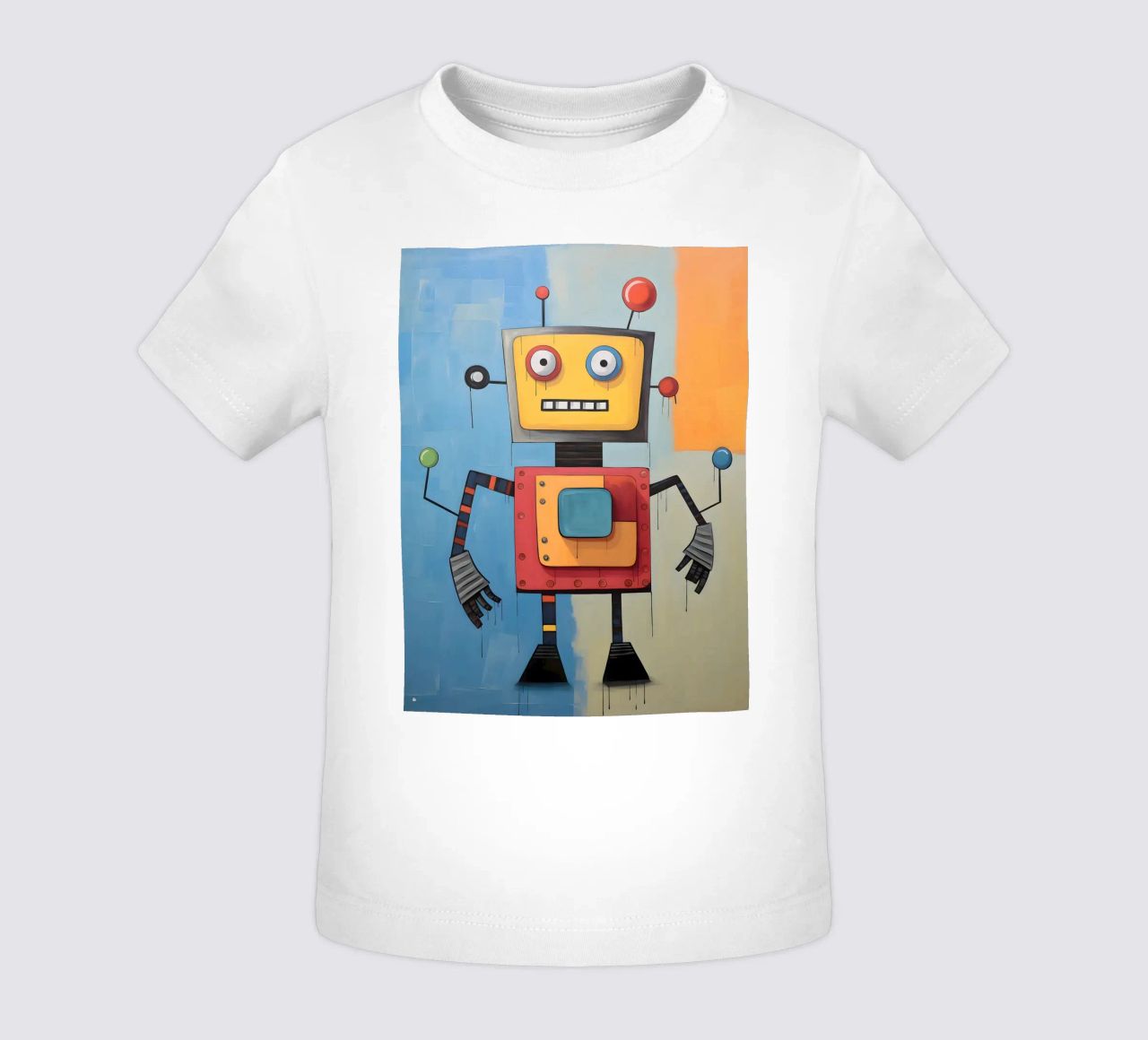 Robot colorato 3 maglietta neonato da KidzStudio