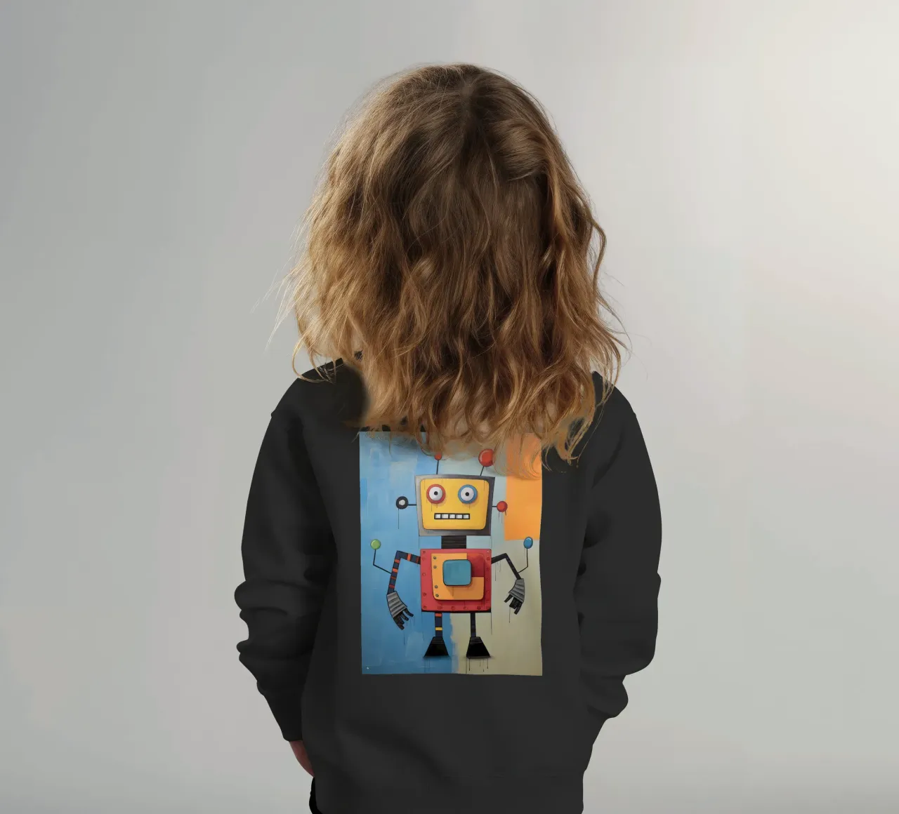 Robot colorato 3 felpa bambino da KidzStudio