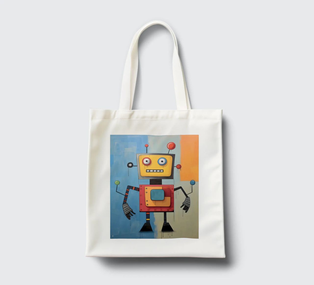 Robot colorato 3 borsa in juta da KidzStudio