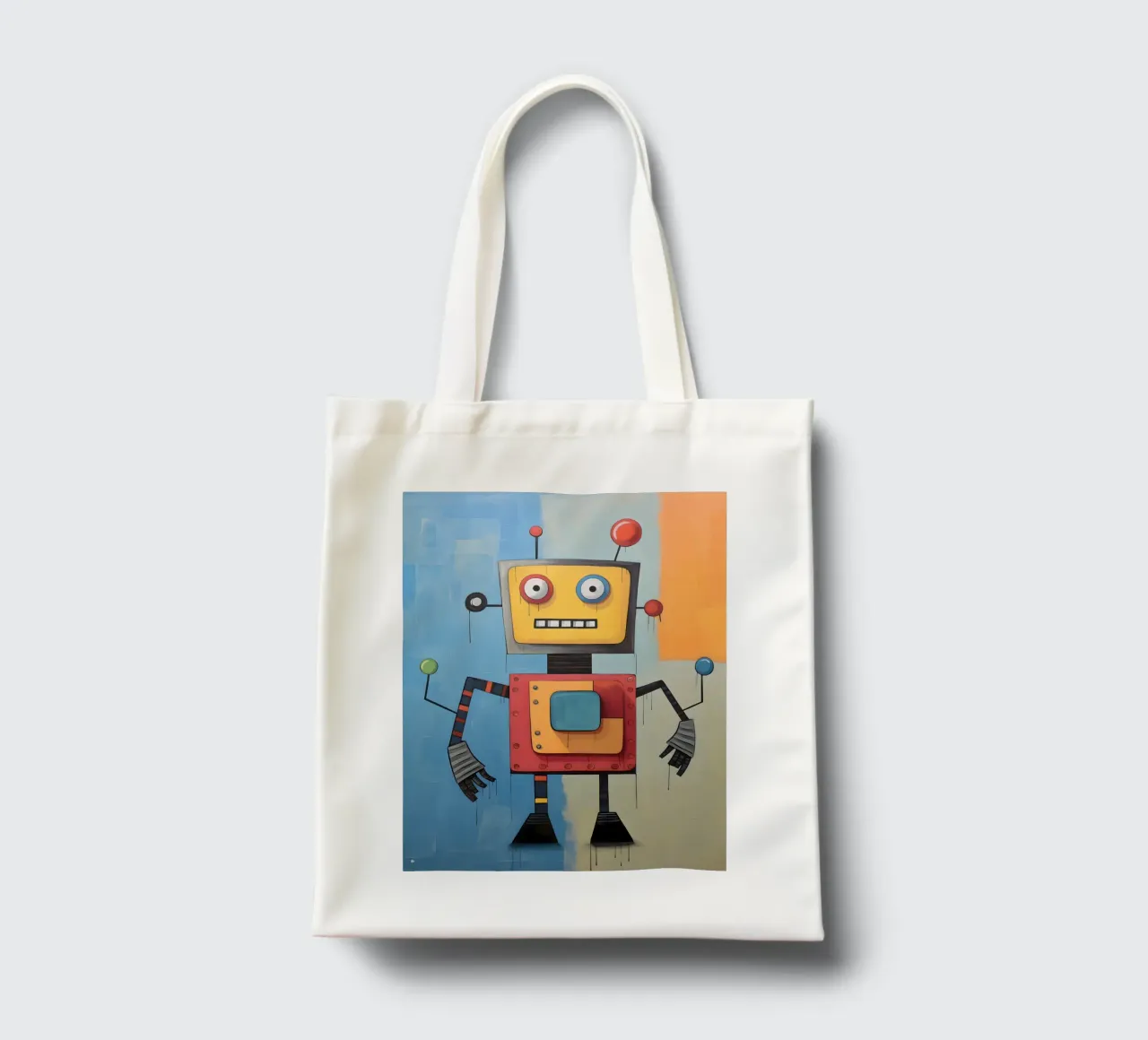 Robot colorato 3 borsa in juta da KidzStudio