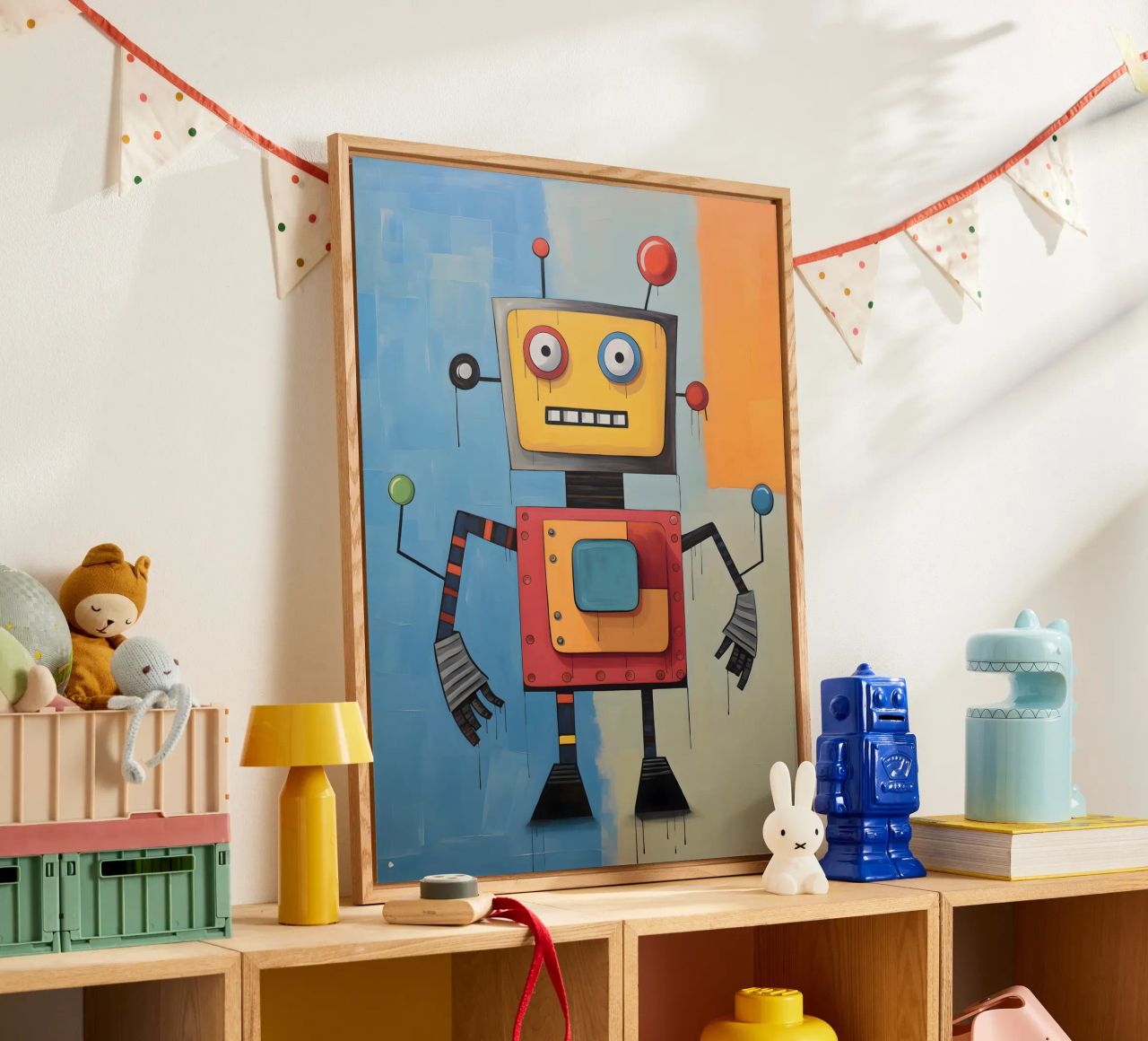 Robot colorato 3 plexiglass da KidzStudio