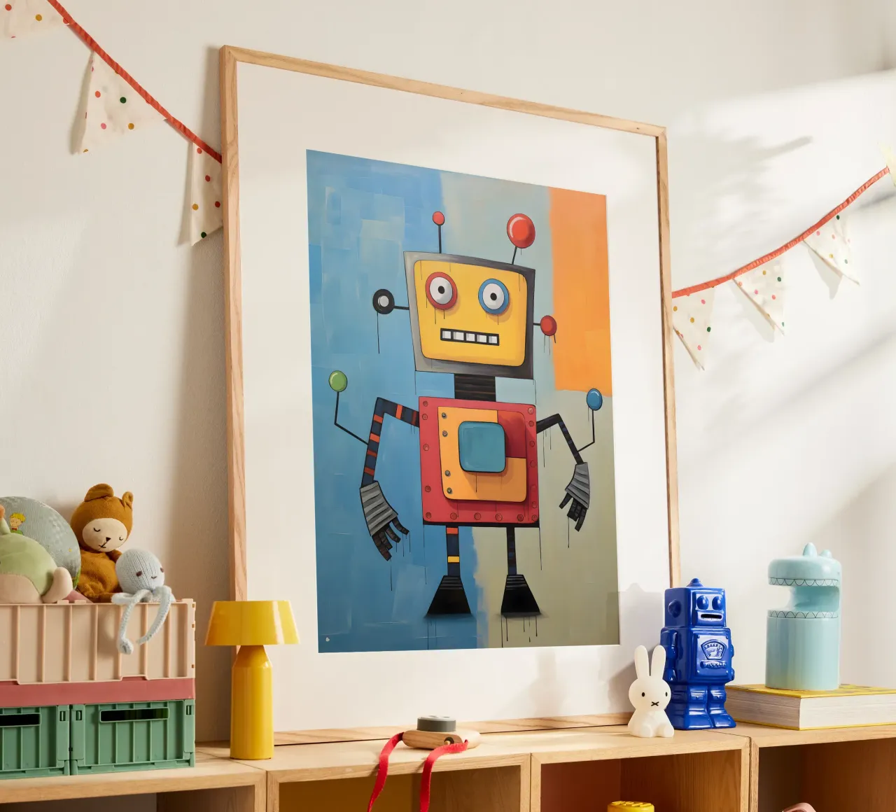 Robot colorato 3 carta hahnemühle da KidzStudio