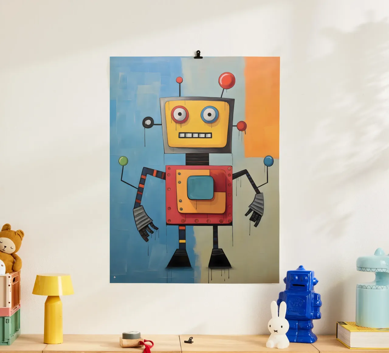 Robot colorato 3 carta hahnemühle da KidzStudio