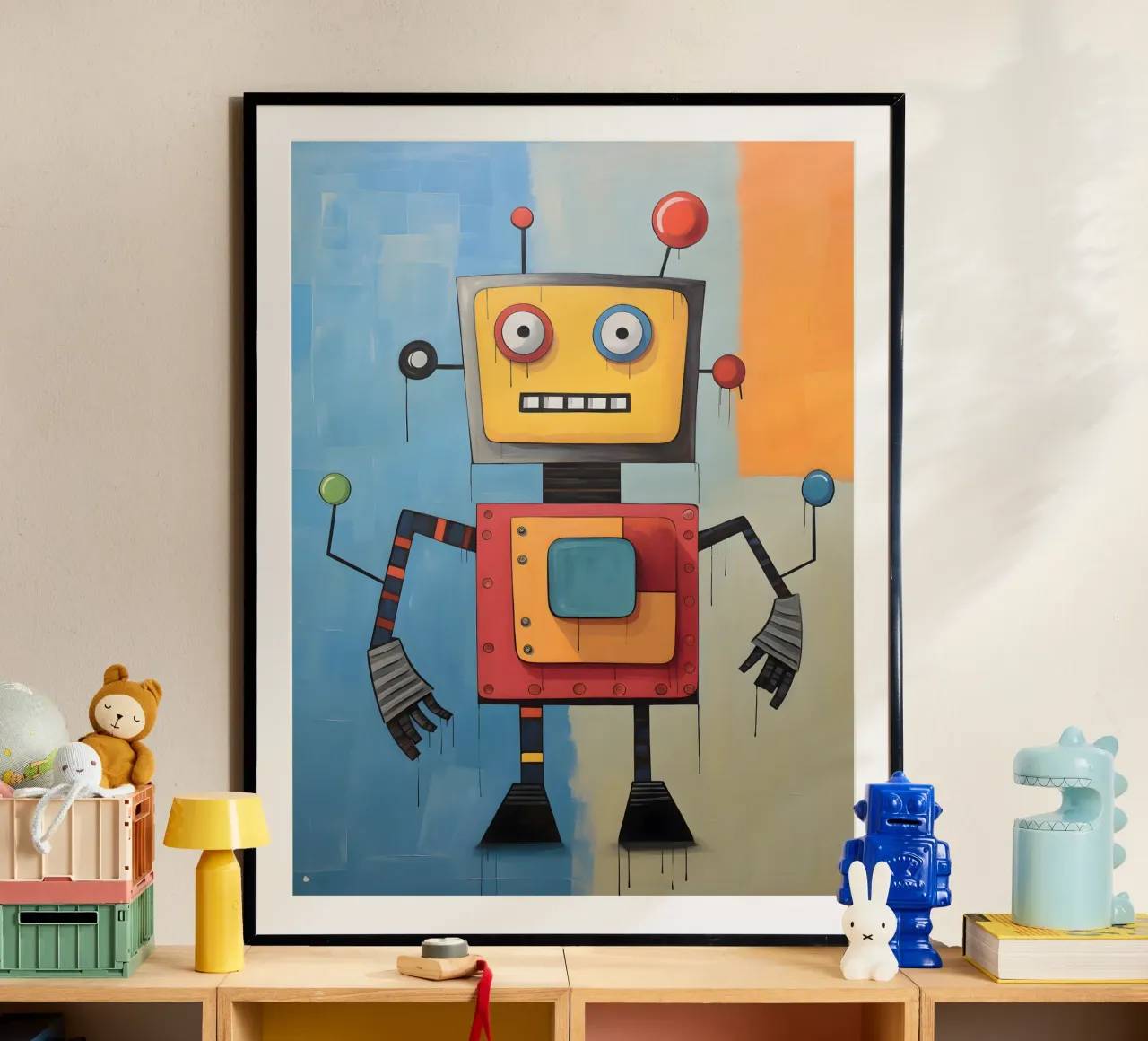 Robot colorato 3 carta hahnemühle da KidzStudio