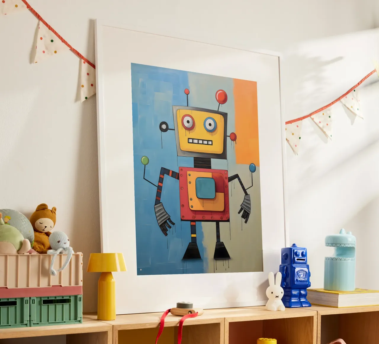 Robot colorato 3 carta hahnemühle da KidzStudio