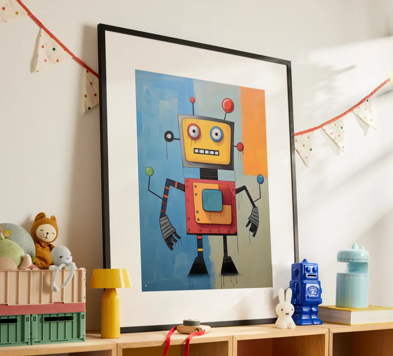 Robot colorato 3 carta hahnemühle da KidzStudio