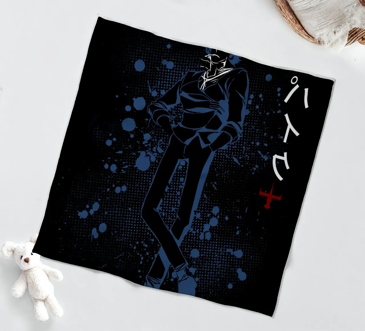 Spike Spiegel 11 coperta in pile da Neonartstudio