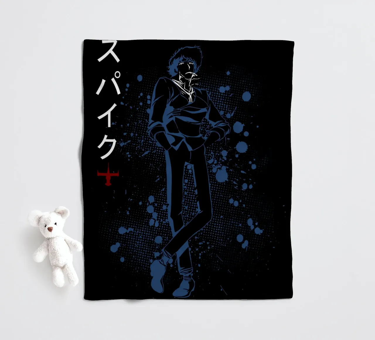 Spike Spiegel 11 coperta in pile da Neonartstudio