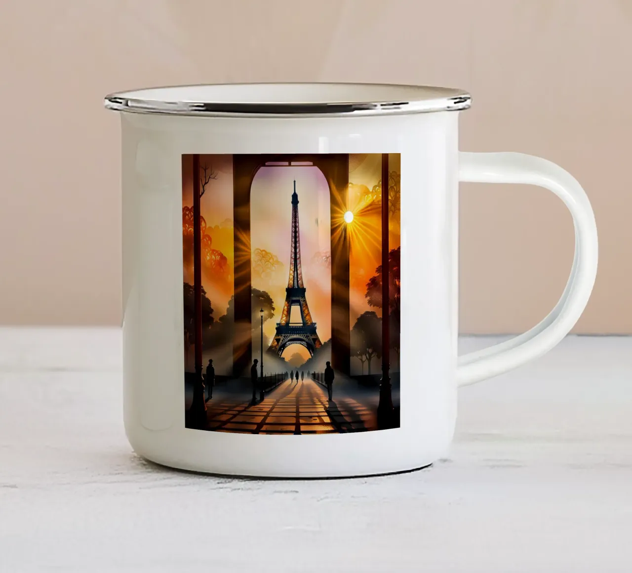 Parigi misteriosa tazza in smalto da Art Digital Visuel
