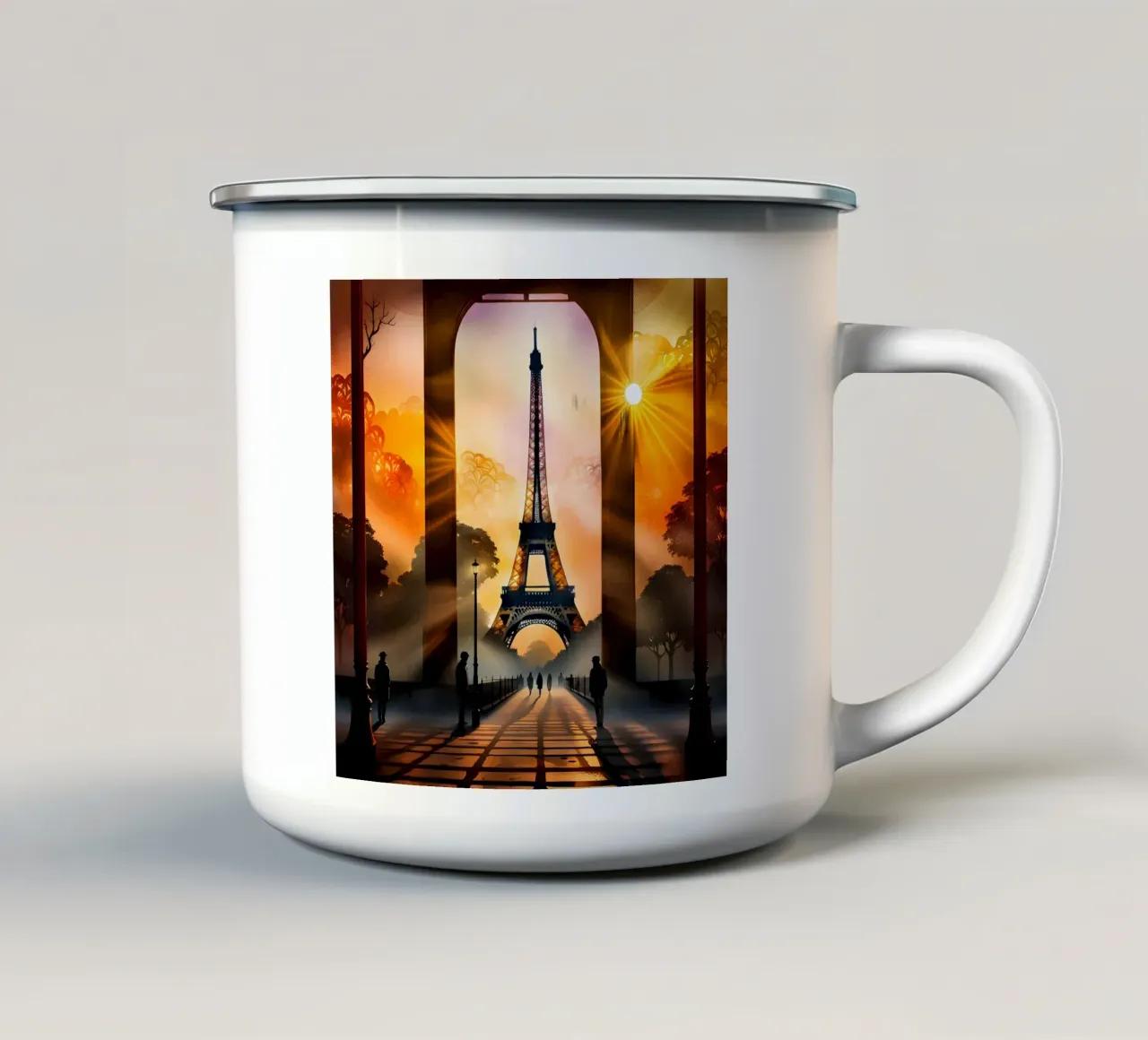 Parigi misteriosa tazza in smalto da Art Digital Visuel