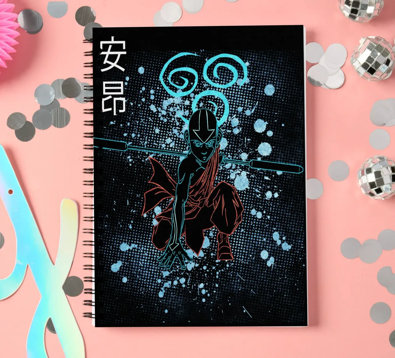 Aang Avatar The Last Airbender 1 spiral notebook by Neonartstudio