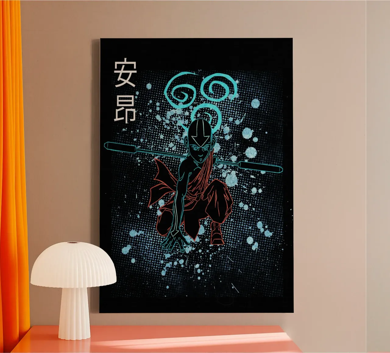 Aang Avatar The Last Airbender 1 tela da Neonartstudio