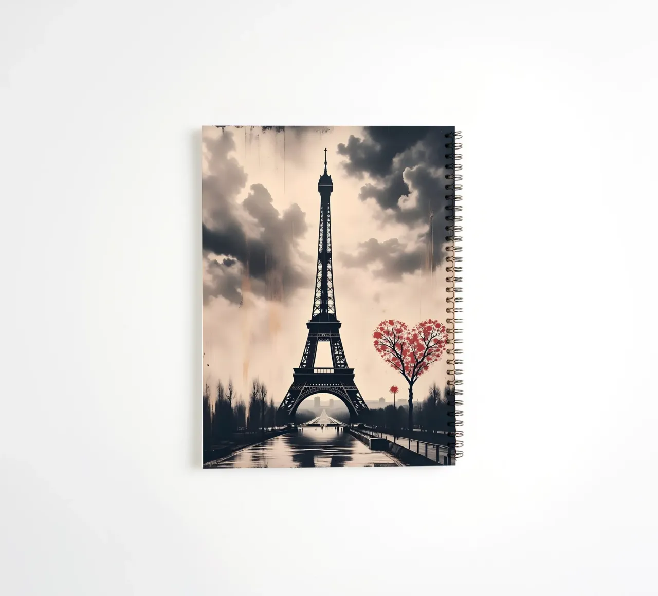 mysterious paris spiral notebook by Art Digital Visuel