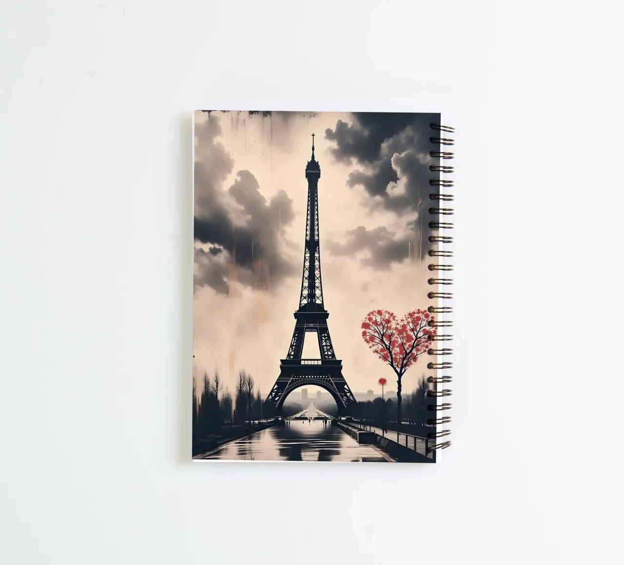 mysterious paris spiral notebook by Art Digital Visuel