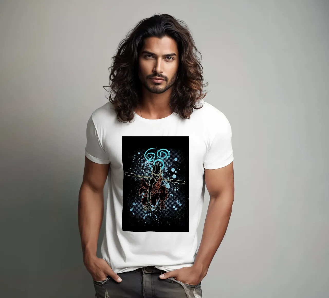 Aang Avatar The Last Airbender t-shirt da Neonartstudio
