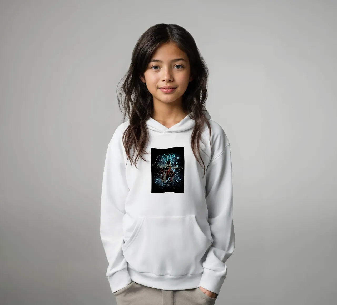 Aang Avatar The Last Airbender felpa bambino con cappuccio da Neonartstudio