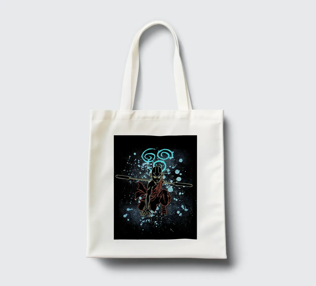 Aang Avatar The Last Airbender borsa in juta da Neonartstudio