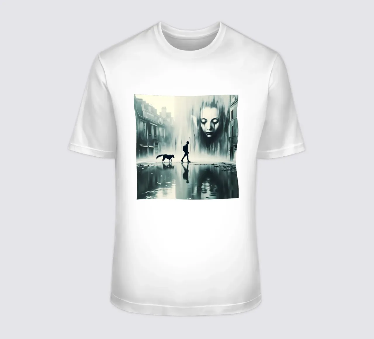 alone in the world t-shirt by Art Digital Visuel