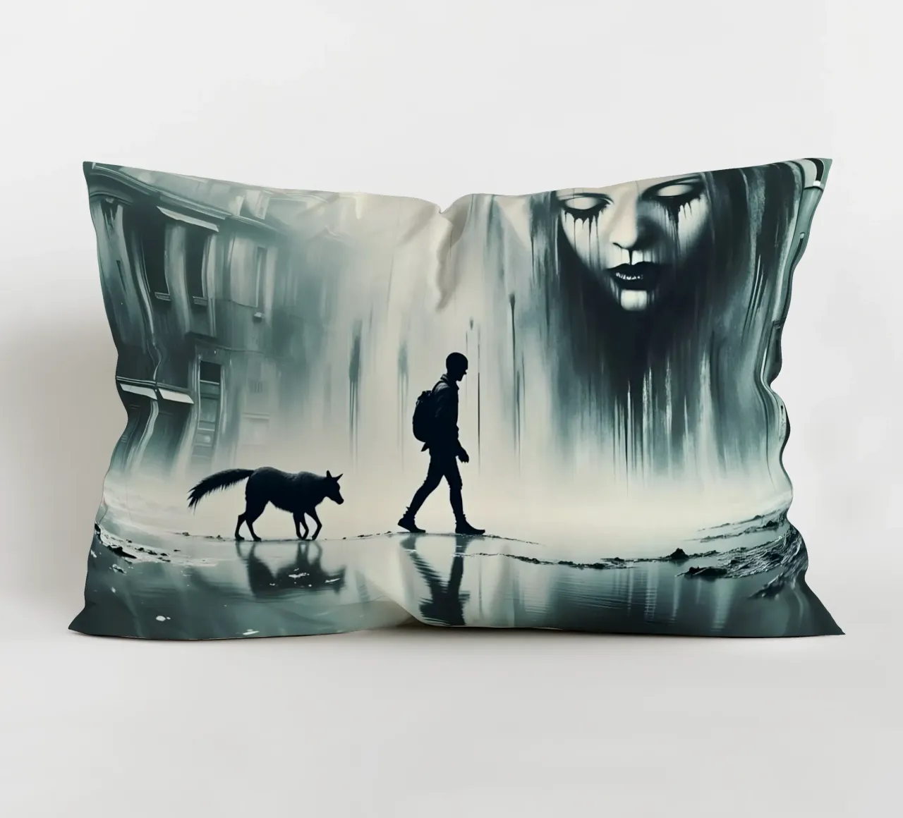 seul au monde coussin de Art Digital Visuel