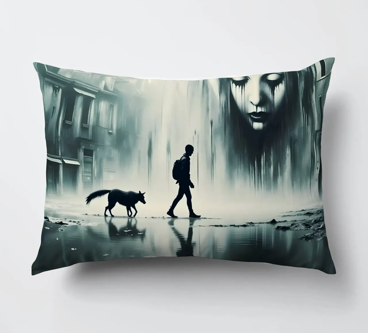 seul au monde coussin de Art Digital Visuel