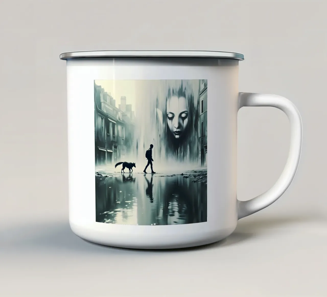 soli nel mondo tazza in smalto da Art Digital Visuel