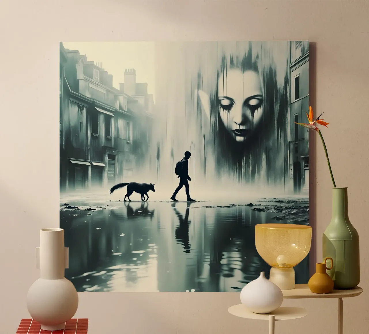 alone in the world canvas by Art Digital Visuel